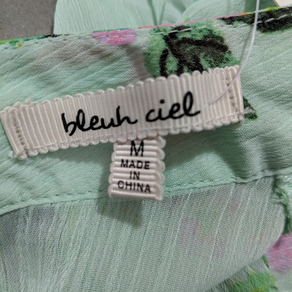 BLEUH CIEL Sheer Floral Blouse - Picture 4 of 5